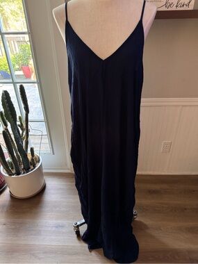 lovestitch navy maxi dress/cover up size s/m